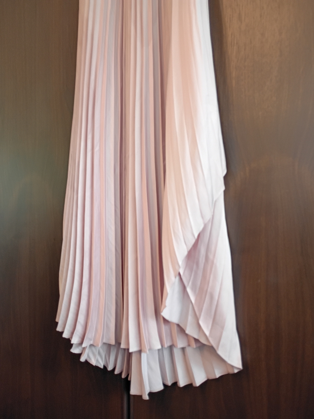 Dolce Vita Asymmetrical Pleated Skirt - Soft Pink